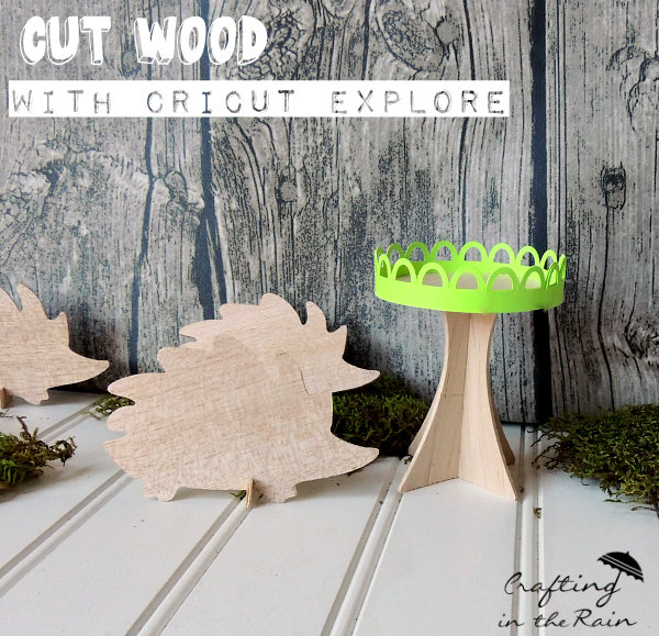 Wood Hedgehog Place Cards and Cupcake Stand | Crafting in the Rain