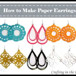 make paper earrings