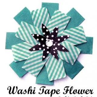 Make washi tape flower