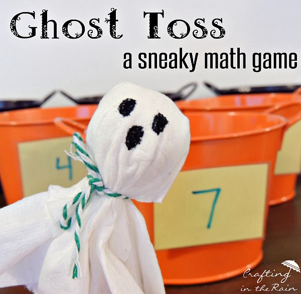  Ghost  Toss Halloween  Math Game  Crafting in the Rain
