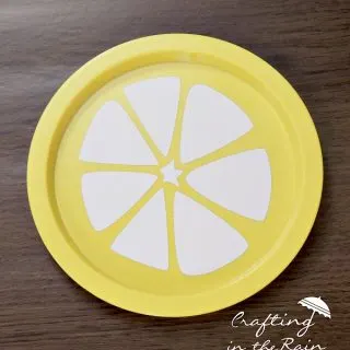 diy lemon plate