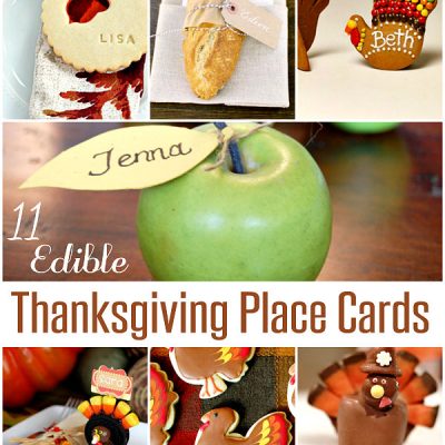 Edible Thanksgiving Place Cards