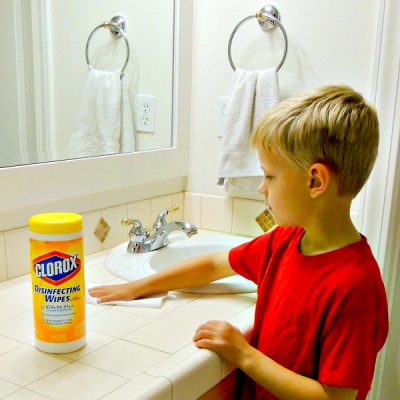 Get Kids to Clean the Bathroom