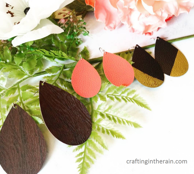 DIY Leather Earrings with Cricut