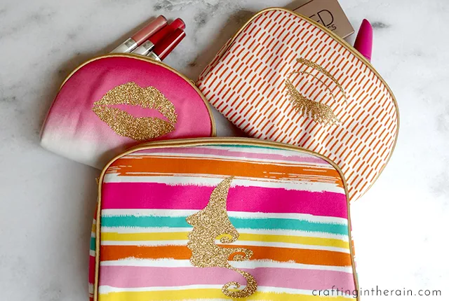 decorated makeup bags