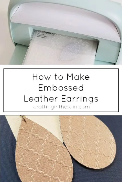 Emboss leather with Cuttlebug