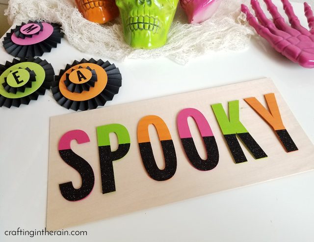 spooky sign for halloween decor