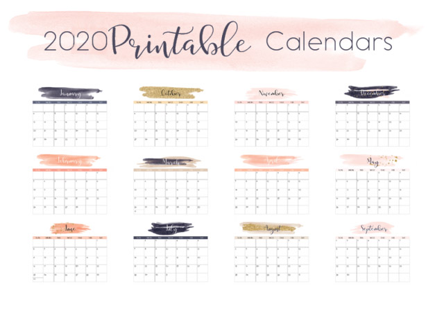 2020 navy printable calendar