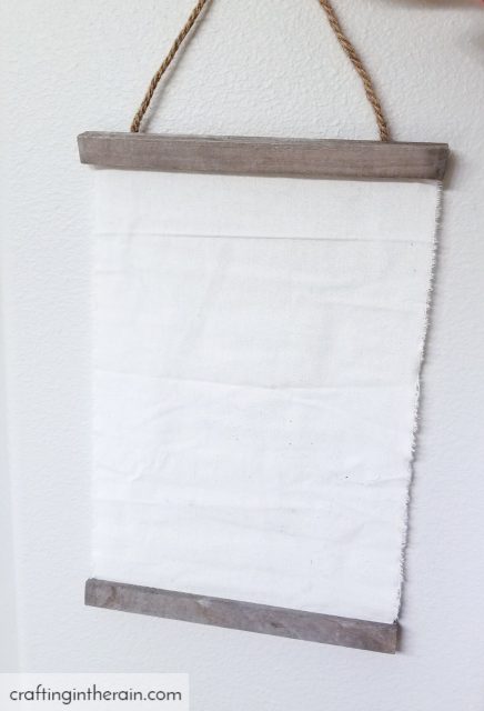 Blank fabric sign