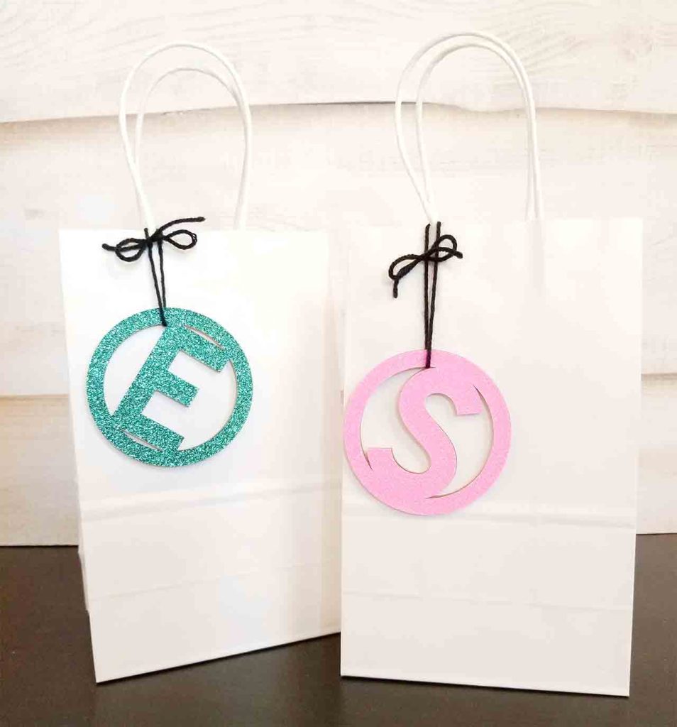 Cricut chipboard gift tags