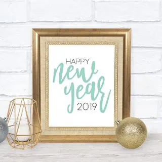 happy new year 2019 sign