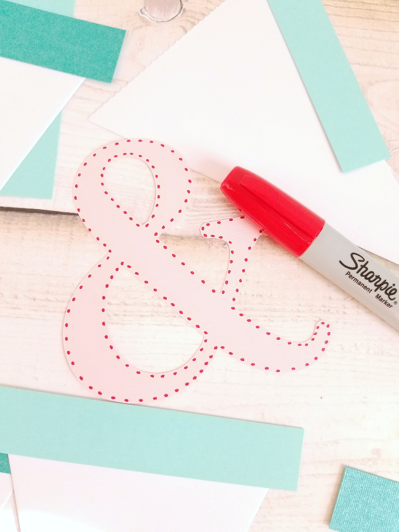 Merry and Bright Banner with Sharpie - Crafting in the Rain