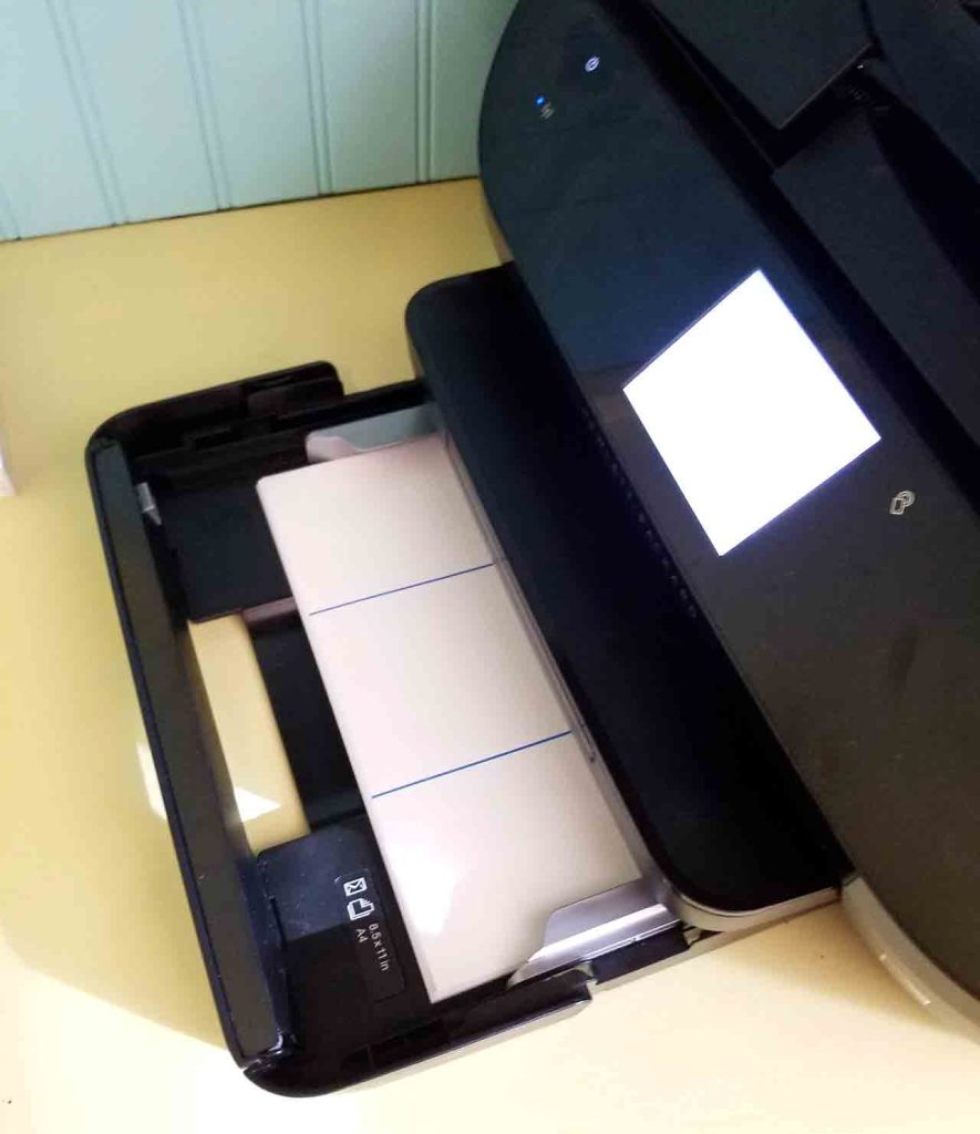 load printable transfer paper to printer