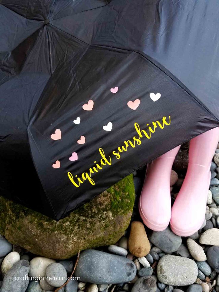 Put Vinyl on an Umbrella Crafting in the Rain