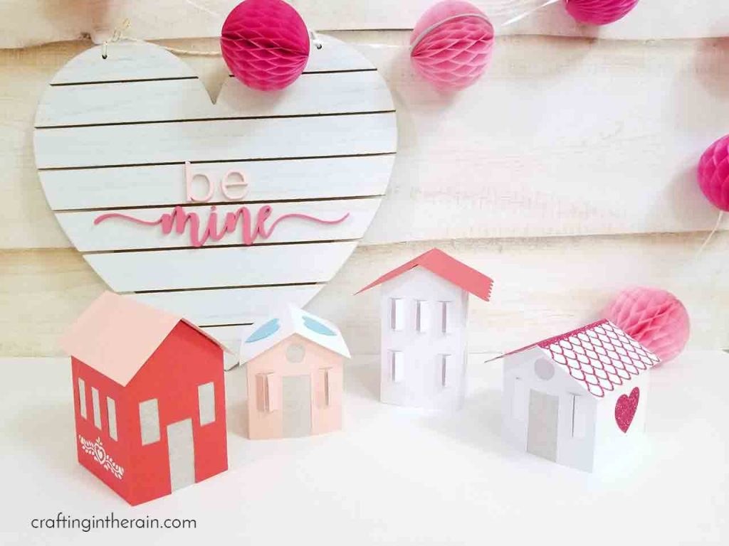 Cricut paper houses