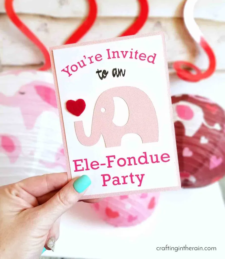 Fondue party invitations
