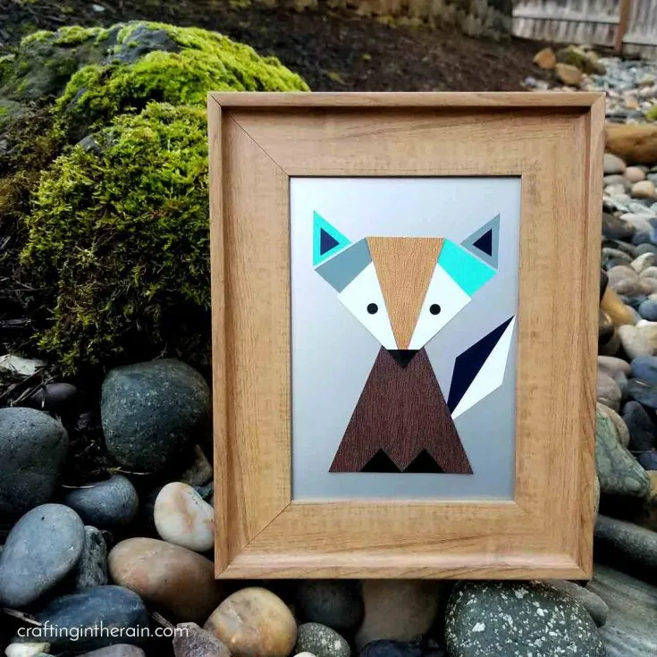 Geometric fox art