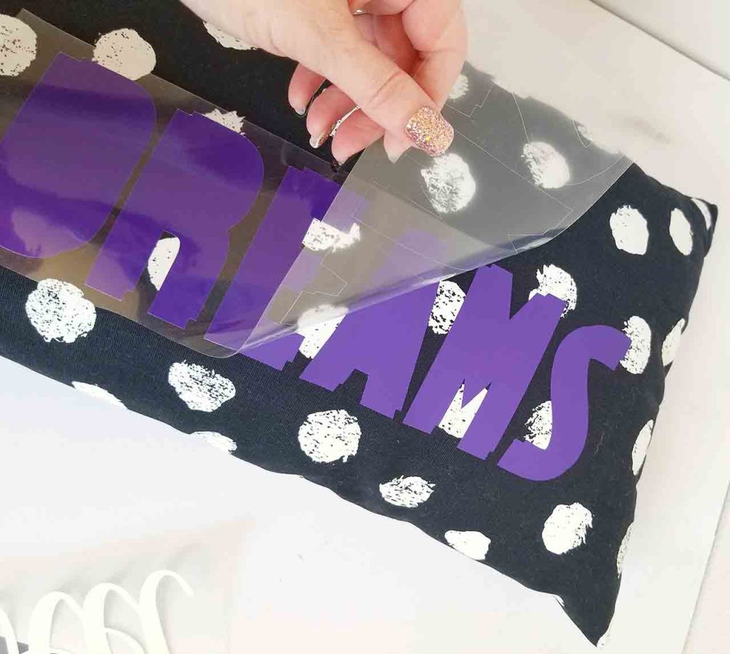 Add iron on to IKEA pillow