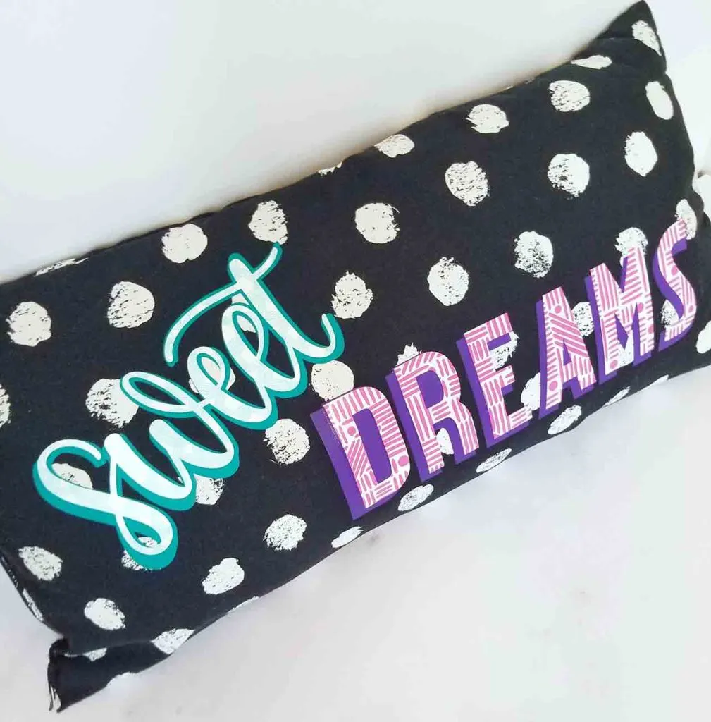 DIY sweet dreams pillow