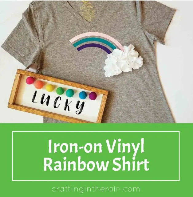 Rainbow shirt with Cricut