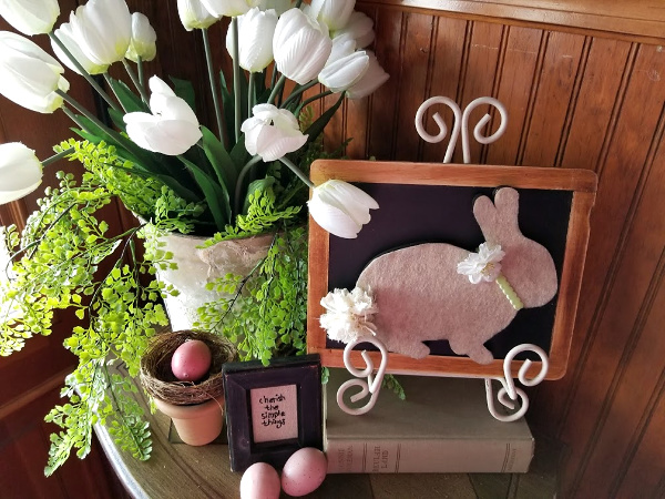 Fabric bunny decor