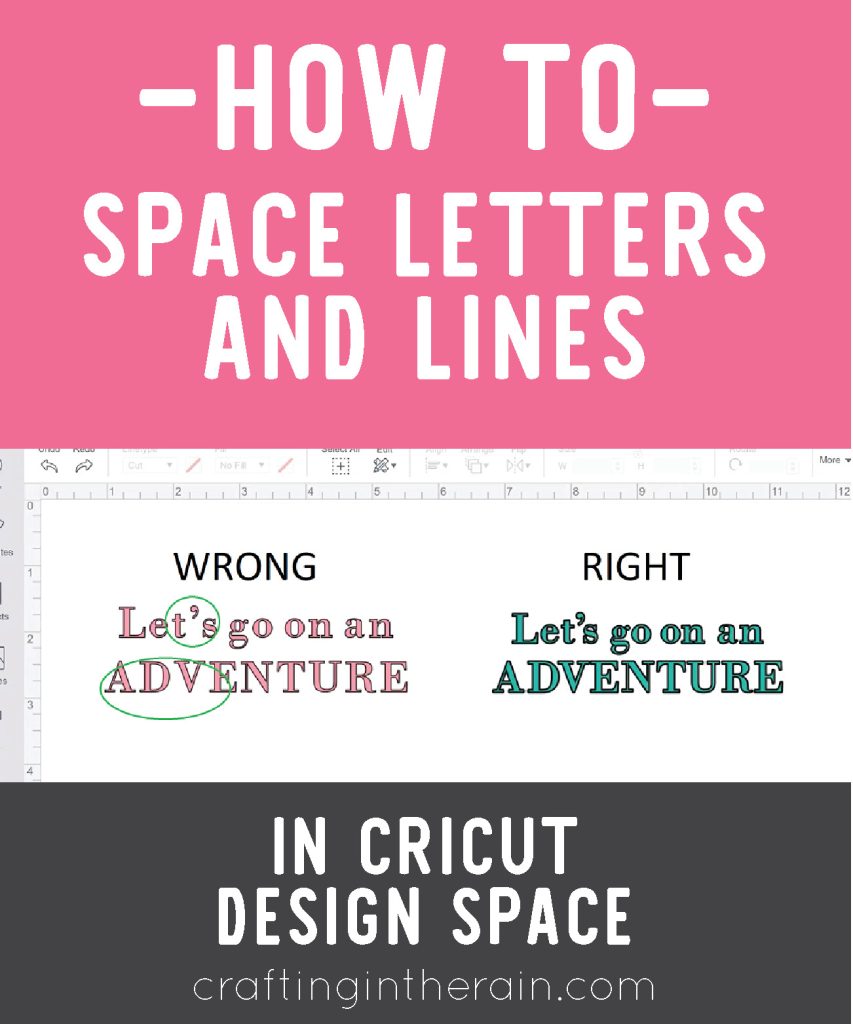 Fix letter spaces in Cricut Design Space