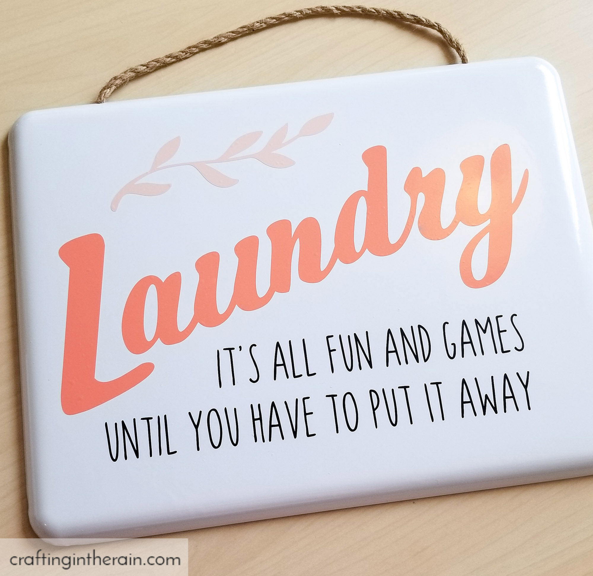 Funny Laundry Room Sign - Crafting in the Rain