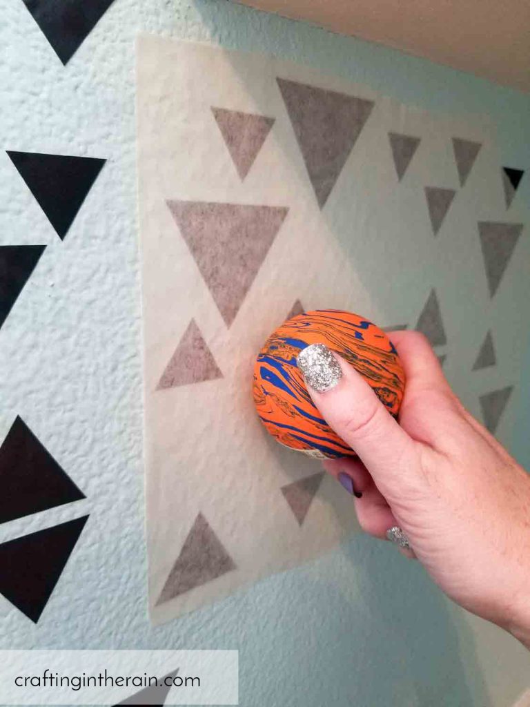Apply vinyl to textured wall