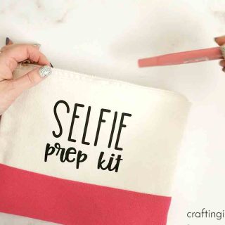 Selfie prep bag idea