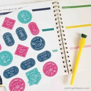 Cricut planner stickers