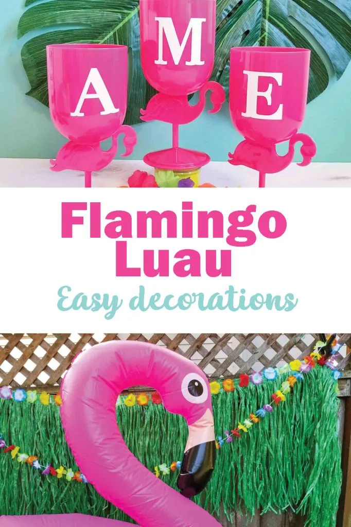 Easy flamingo party decor