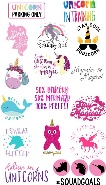 Unicorn Parking Svg Crafting In The Rain