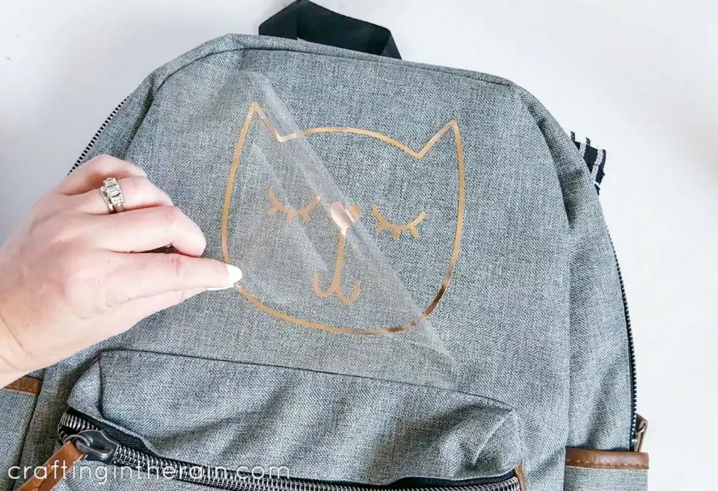 DIY cat backpack Cricut