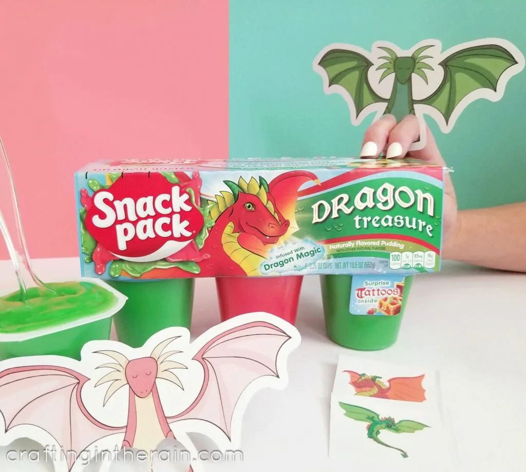 Dragon snack pack pudding