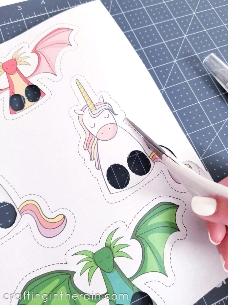 Printable unicorn pupper