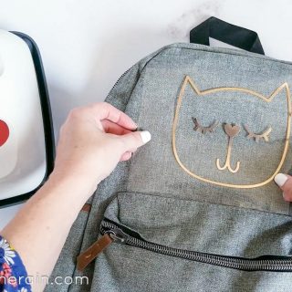Put htv on backpack