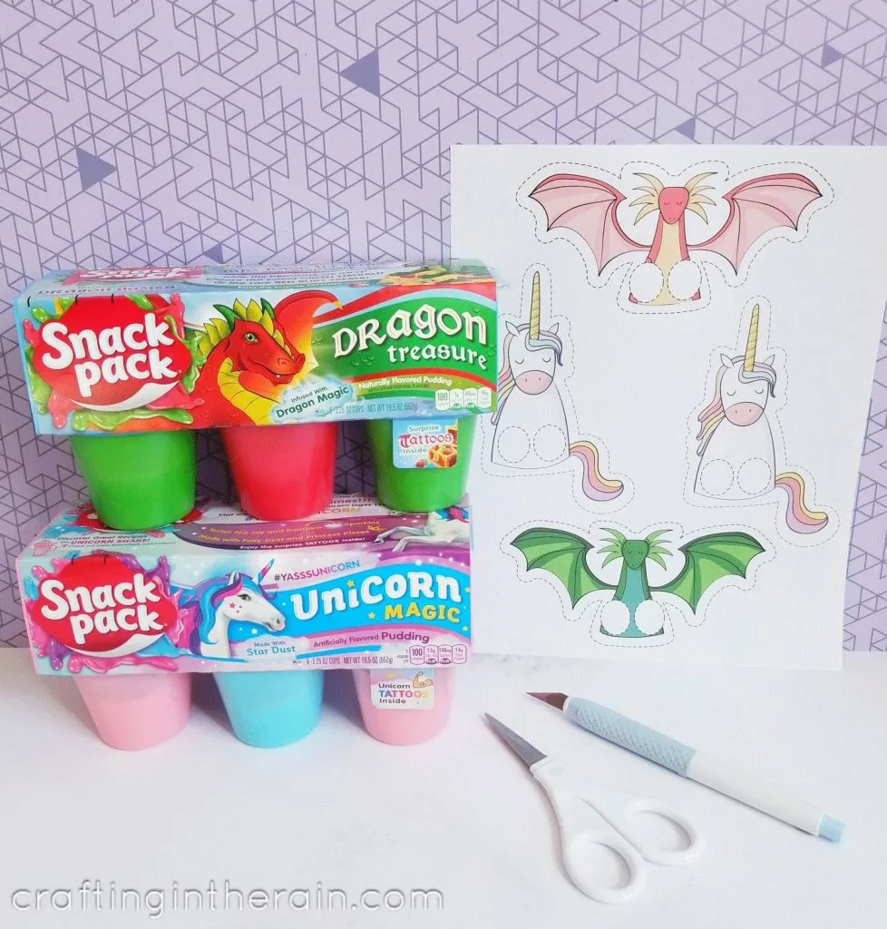 Unicorn and dragon craft