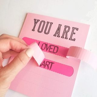 Cricut pull tab card