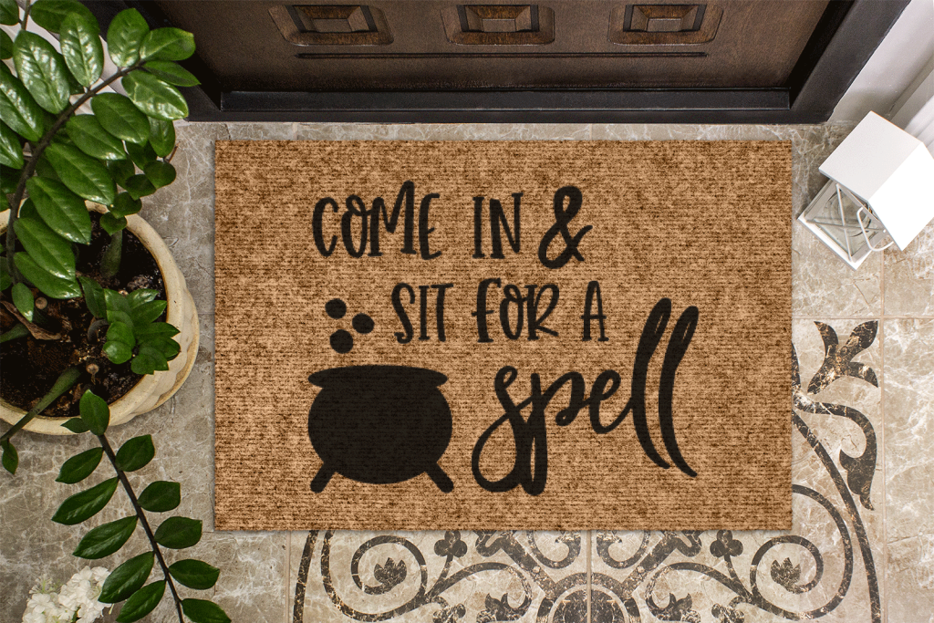 DIY Halloween doormat