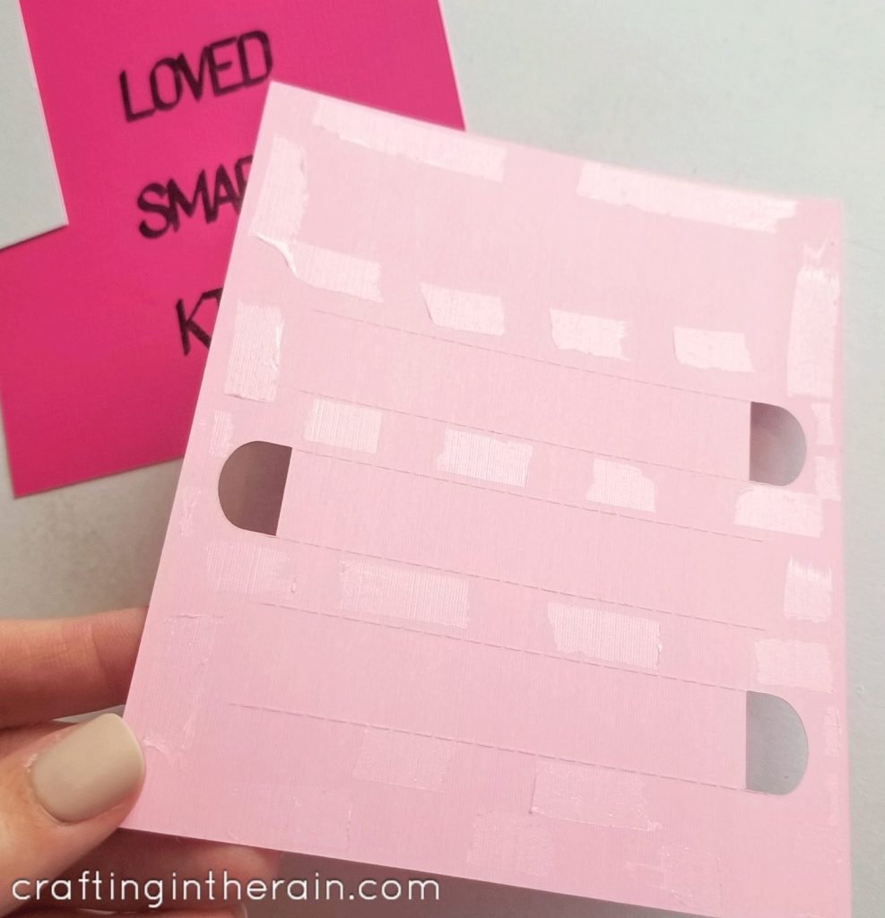 How to assemble perforated card Cricut