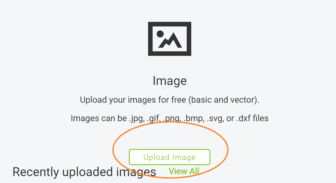 Upload SVGs to Design Space