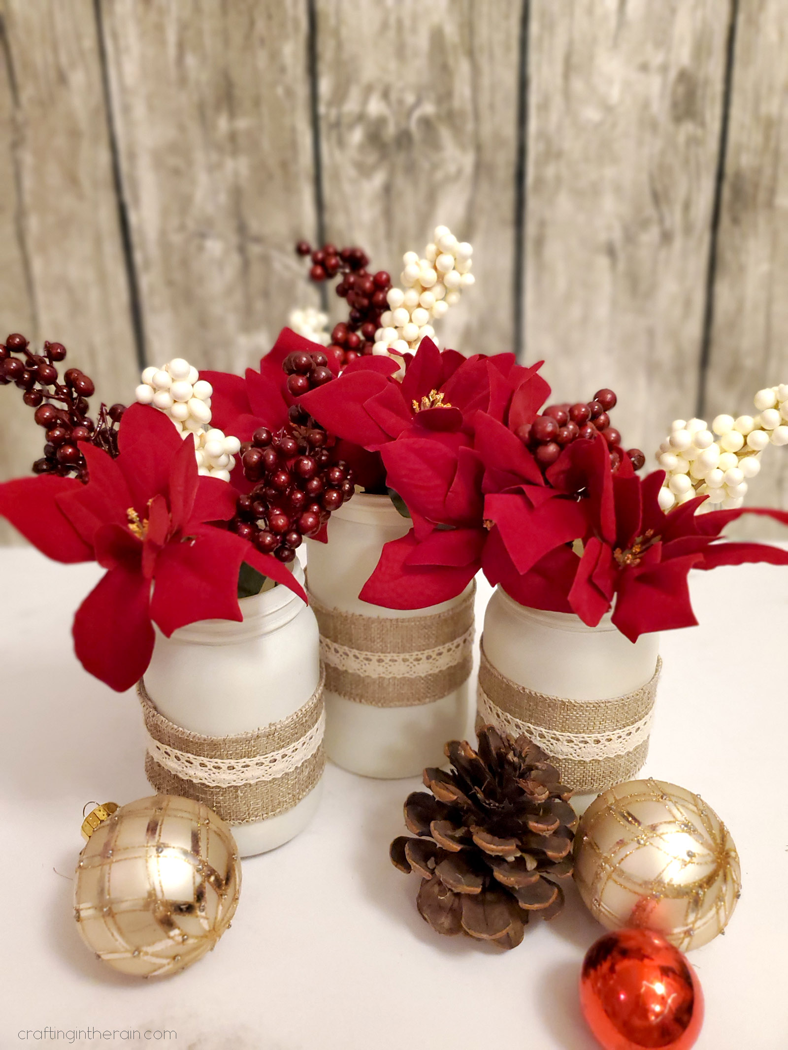 Christmas Jars with Dollar Store Supplies