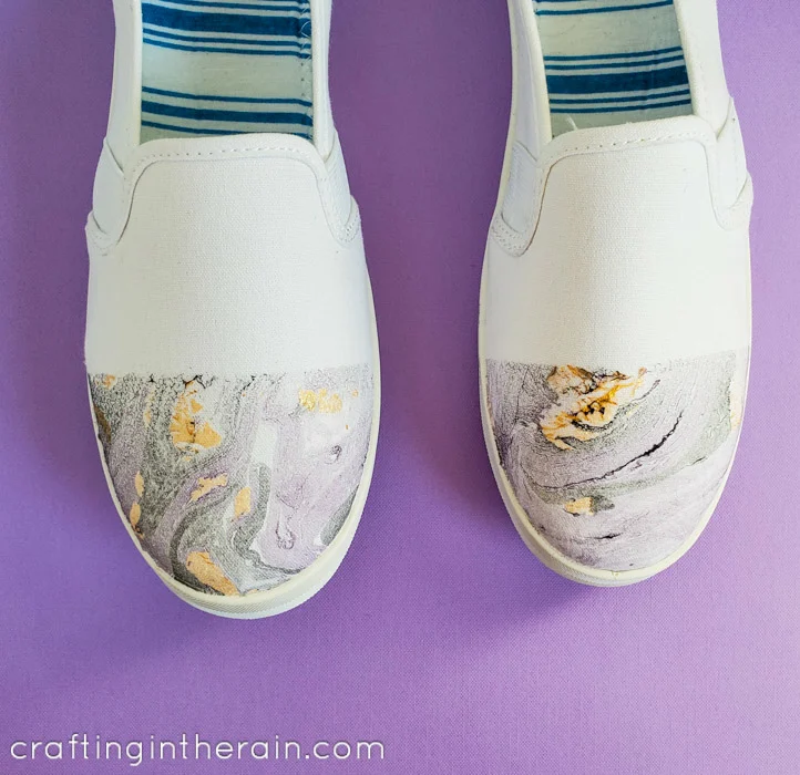 Easy Marble shoes tutorial