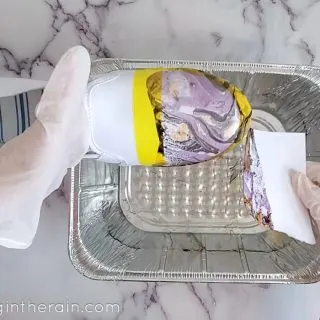 How to marble paint shoes