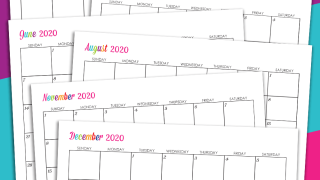 Printable Coloring Calendar For 2020 And 2019 Calendar