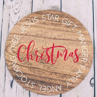 Christmas Round Sign