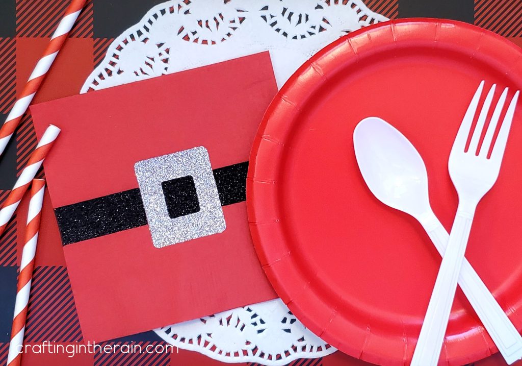 DIY Santa napkins