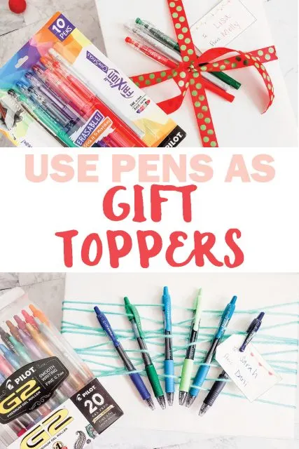 Pen gift toppers
