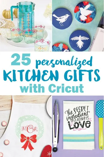 Personalized kitchen gifts with Cricut