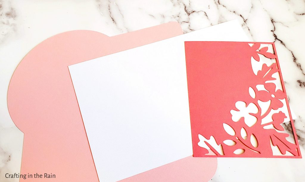 Assemble easy Cricut card